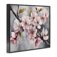 thumbnail image 4 of Stupell Industries Blossoms On Grey Botanical & Floral Painting Black Framed Art Print Wall Art, 30 x 24, 4 of 10