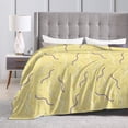 thumbnail image 6 of ZNDUO Yellow Memphis Style Elements Pattern Throw Blanket, Lightweight Cozy Soft Throw Blanket for Couch, 50"x40" Throw Blankets for Bed, 6 of 8