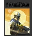 thumbnail image 2 of Men's Star Wars: The Mandalorian Grogu and Din Djarin Epic Poster Graphic Tee Charcoal Heather 2X Large, 2 of 5