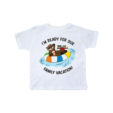

Inktastic I m Ready For Our Family Vacation Otter Gift Toddler Boy or Toddler Girl T-Shirt