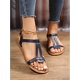 thumbnail image 2 of Women Minimalist Ankle Strap Sandals, Fashion Summer Flat Sandals, 2 of 5