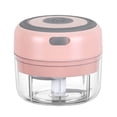 thumbnail image 3 of Wosthever Mini picadora de ajo eléctrica 100, máquina trituradora de jengibre con carga USB, trituradora de vegetales de Chile resistente y duradera, Cocina y Comedor Rosado Wosthever HA001023-02B, 3 of 6