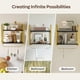thumbnail image 5 of Estantes de Pared Flotantes para Cocina, Rústicos de Madera con Soporte Fuerte Pinmoco 6H-BLK, 5 of 7