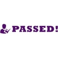 thumbnail image 1 of Printtoo Teacher's&nbsp;Stamp Passed! Self-inking stamp Rubber stamp Teacher Grading For School Classroom & Homework Supplies-42x9 mm - Purple, 1 of 3