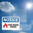 thumbnail image 6 of (2 Pack) Fire Riser Inside Sign With Symbol OSHA Notice Sign 14 Inch X 10 Inch Vinyl Label Decal Sticker Weather Resistant, UV Protected for Workplace, Business, and Construction Site,, 6 of 7