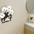 thumbnail image 6 of Cowmen Toilet Paper Holder Metal Western Cowmen Wall Mounted Toilet Paper Storage for Extra 8 Rolls Cowmen Theme Toilet Paper Organizer Toilet Paper Roll Holder for Bathroom Home Décor, 6 of 8
