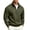 Army Green, variant on 1/4 Zip Pullover Mens Casual Mock Neck Pullover Slim Fit Long Sleeve Daily Wear Sweater Camel XL