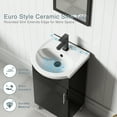 thumbnail image 6 of Eclife 18" Freestanding Single Bathroom Vanity with Euro Ceramic Sink and Faucet, 6 of 8