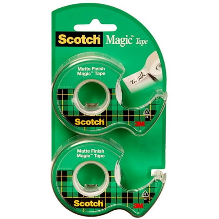 Scotch Magic Tape, 3/4 in. x 600 in, 2 Dispensers/Pack