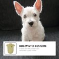 thumbnail image 4 of ETHZZLE 1Pc Green Dog Winter Costume Cotton Pet Coat Warm Apparel with Fruit Pattern, 4 of 8