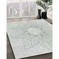 thumbnail image 3 of Ahgly Company Machine Washable Indoor Round Transitional Dark Goldray Area Rugs, 7' Round, 3 of 7