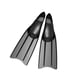 thumbnail image 2 of Aletas de snorkel para adultos, largas, profesionales, M Negro, 2 of 9
