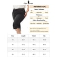 thumbnail image 7 of Agnes Orinda Women's Plus Size Capri Jeans Frayed Hem Summer Denim Jean 2X Black, 7 of 7