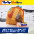 thumbnail image 2 of Hefty ReNew Orange Drawstring Bag for Hard to Recycle Plastics, Made with 20% Post-Consumer Recycled Materials, 20 Count, 2 of 5