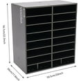 thumbnail image 2 of 16-slot File Organizer with Adjustable Layers Desktop Storage Cabinet, Stackable File Storage Holder 16 Compartment Office Mailbox for Home, Office (Black), 2 of 8