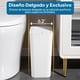 thumbnail image 4 of 3 Botes de Basura de Plástico,Cubo de Basura Impermeable, Cubeta de Basura de Baño,Bote de Basura con Tapa,Capacidad de 10 L,Para Recámara,Baño,Cocina,Sala de (Negro, blanco y gris), 4 of 7