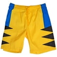 thumbnail image 4 of X-Men's Wolverine Character Costume Board Shorts-Small (28-30), 4 of 5