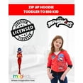 thumbnail image 2 of Miraculous Ladybug Big Girls Zip Up Hoodie Toddler to Big Kid, 2 of 5