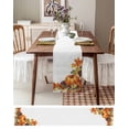 thumbnail image 3 of Fall Pumpkins Burlap-Cotton Table Runner 72 Inches Long,Orange Pumpkins Fruits Thanksgiving Farmhouse Table Runners,Outdoor Dining Tablecloths Decor for Baby Shower Party Wedding 14x72, 3 of 9