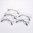 thumbnail image 2 of Espejo plano estilo príncipe sin graduación, gafas de moda vintage con marco redondo artístico para diversas ocasiones, 2 of 5