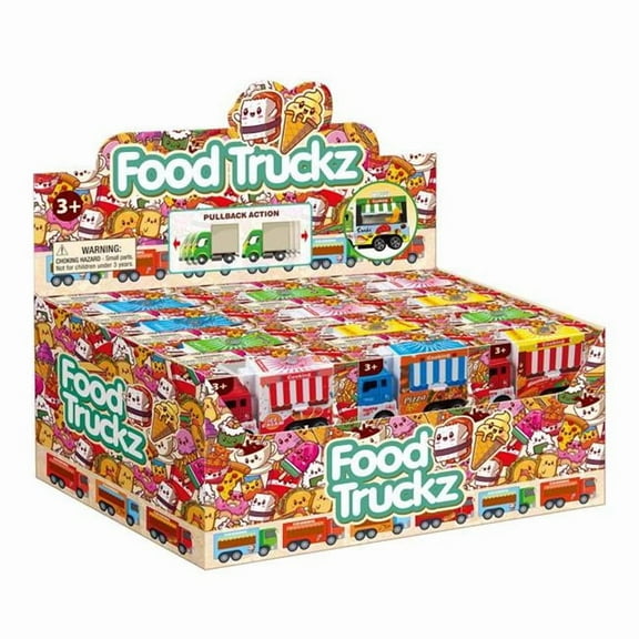 Playmaker Toys 9106862 Food Truck, Multi Color - Pack of 24