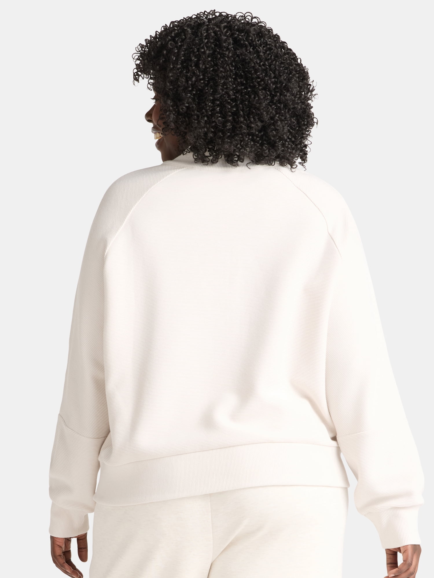 Avia Women's and Women's Ottoman 1/2 Zip Sweatshirt, Sizes XS-4X