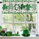 thumbnail image 1 of Cortinas de cocina con motivo del Día de San Patricio | Tela de poliéster verde semitransparente | Ganchos fáciles de instalar | Filtran la luz | Lavables | Decoración festiva para la cocina, la, 1 of 5