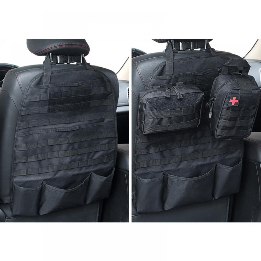 Details about   Tactical Molle Car Seat Back Cover Protector Organizer Storage Pouch Fit All Car 