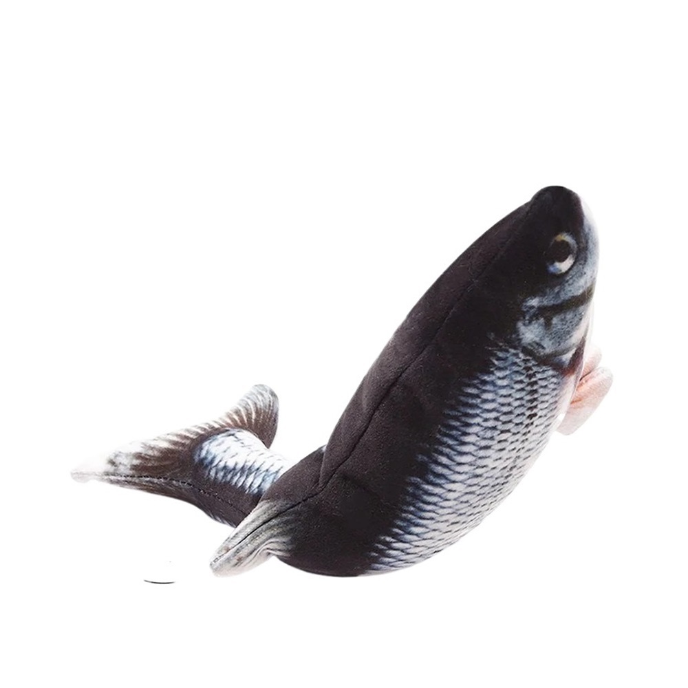 YJ 3PCS Electric Cat Toy Fish Pet Cat Toys Simulation Fish Swing Kitten Dance Fish Toy Funny Cats Chewing Playing Supplies USB Charging