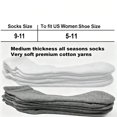 thumbnail image 5 of DOVACKA 6 pairs Women's Cushioned Ankle Socks, Breathable Cotton Solid Color for Athletic Running, 5 of 5