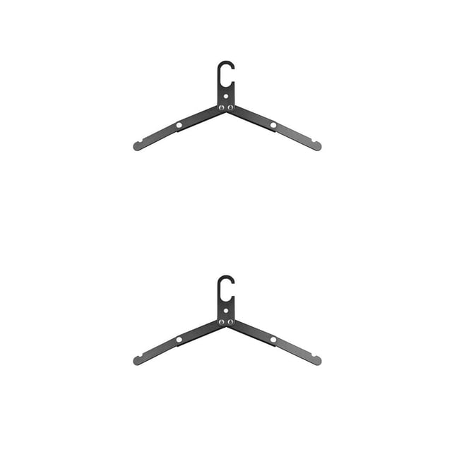 Colgador de ropa para exteriores Wosthever tendedero plegable antideslizante amarillo Negro 2piezas