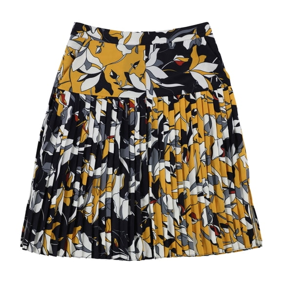 French Connection Falda Plisada Aventine para Mujer, Amarillo, 2