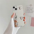 thumbnail image 2 of Funda de espejo para iPhone 13, flexible, con forma de corazón, de silicona suave y transparente, con espejo de maquillaje para mujeres y niñas, a prueba de golpes, funda protectora para iPhone 13, 2 of 5