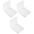thumbnail image 5 of Makeup Use Transparent Highlighter Box Single Layer Square 3Pcs Set, 5 of 5