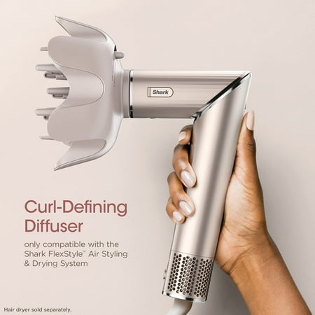 Shark - FlexStyle Curl-Defining Diffuser, Hair Drying & Styling Attachment - Beige