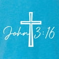 thumbnail image 5 of Wild Bobby John 3:16 Cross Inspirational/Christian Women Tri-Blend Racerback Tank Top, Vintage Turquoise, Medium, 5 of 5