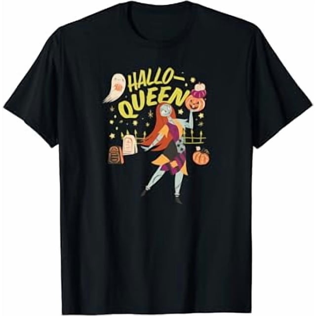 Onimn Nightmare Before Christmas T-Shirt Graphique Sally Hallo-Queen