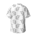 thumbnail image 4 of Goofa Turtle Printed Men's Casual Short-sleeved Shirt,Lightweight Breathable Button-down,Summer Casual men's top,Versatile Fashion shirt-Small, 4 of 7