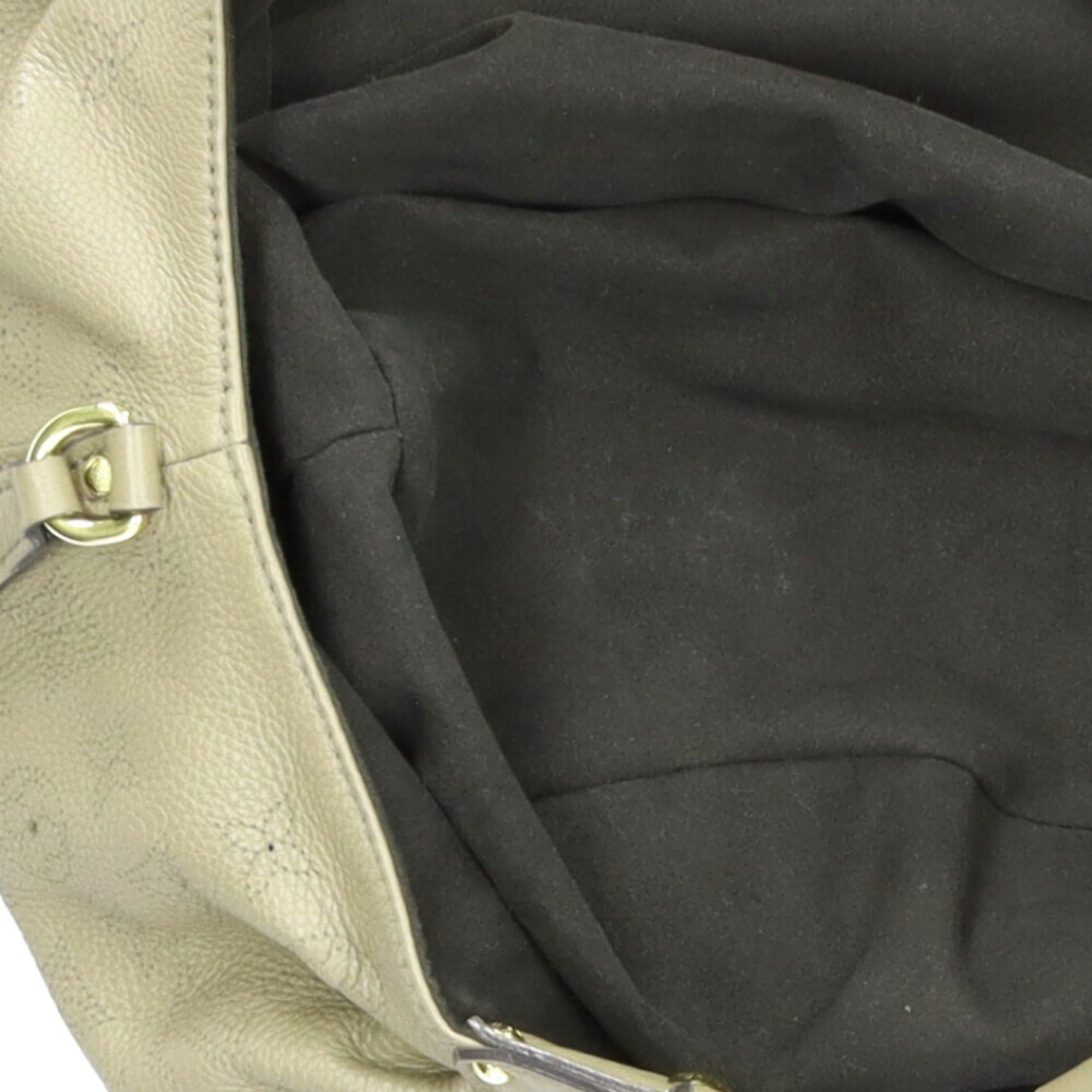 Authenticated Used Louis Vuitton LOUIS VUITTON XL Mahina Shoulder Bag  Monogram Gray Ladies 