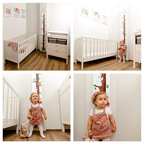 Children Baby Kids Growth Chart Wooden Hanging Height Ruler Wall Decals 10-190cm 