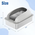thumbnail image 2 of Gianna Extra Large Stainless Steel Cat Litter Box with Lid, High Wall Enclosure, Non-Stick and Leak-Proof Metal Tray, Easy to Clean, Light Gary, 2 of 5