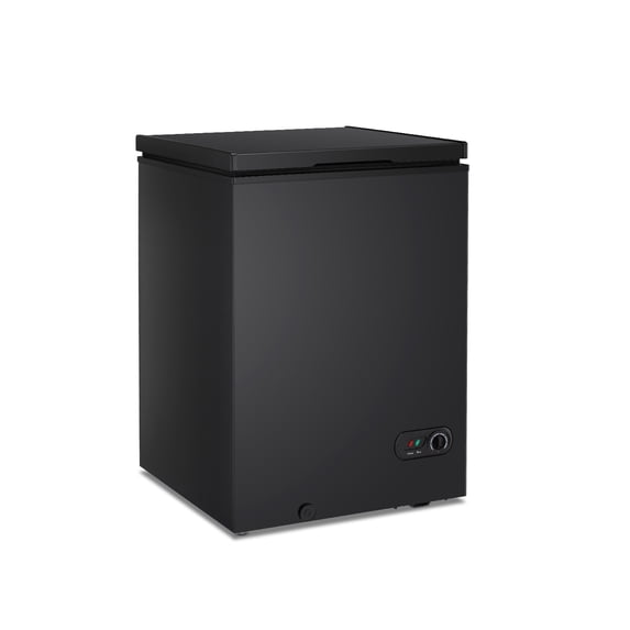 OKADA 3.5 Cubic Feet Chest Freezer Top Door Compact Space Apartment Home Food Storage Compact Saving Energy Efficient