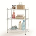 thumbnail image 1 of Hyper Tough 3 Tier Wire Shelving, Chrome Color, 250lbs Loading Capacity for Each Shelf, 1 of 9