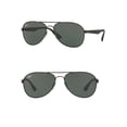 thumbnail image 2 of Ray-Ban RB3549 Aviator Sunglasses, Matte Black/Green, 61 mm, 2 of 2