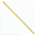 thumbnail image 2 of 14k Yellow Gold 8 Inch 6.8mm Hand Curb Link Box Chain Bracelet H Beveled, 2 of 6