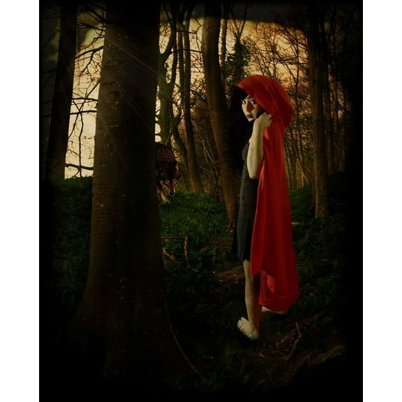Little Red Riding Hood - CANVAS OR WALL ART PRINT