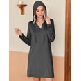 thumbnail image 5 of Zeagoo Casual Dress Ethnic Dress Shift Dress Mini Long Sleeve Floral Spring A Line, 5 of 6
