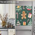 thumbnail image 3 of Yayeee Magnetic Dishwasher Cover for The Front Decoration Home Kitchen Machine Sticker Protector, Green Christmas Gingerbread, 3 of 6
