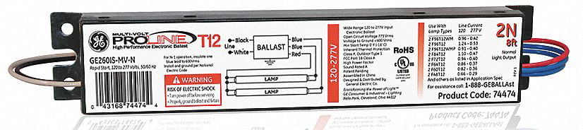 GE 74472 GE240PS-MV-N Program Start Electronic Ballast 