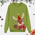 thumbnail image 5 of DuoJiaJ Sweat à Capuche Imprimé de Noël Manches Longues Col Rond en Velours Parent-Enfant (Papa), 5 of 5
